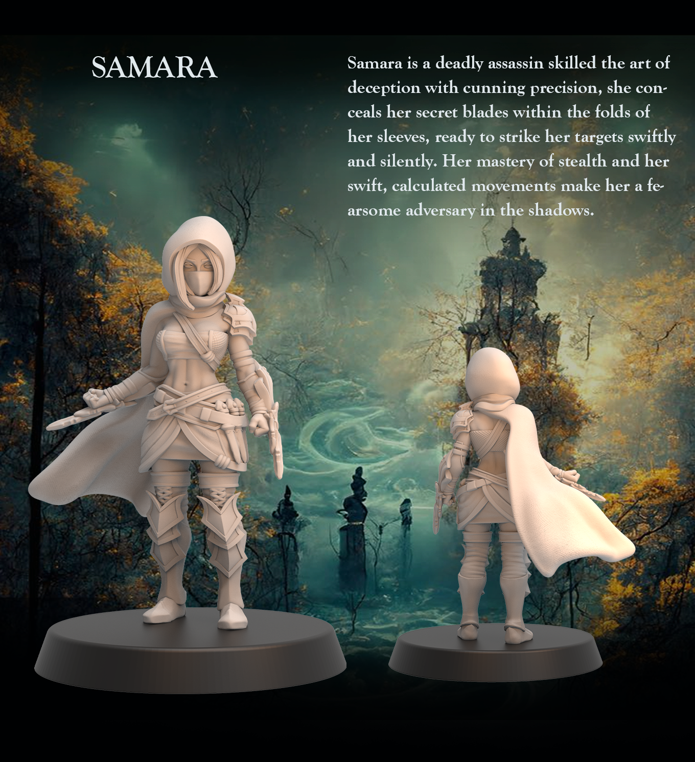 Assassin Rogue Samara - Assassin Rogue Assassin Fighter - 32mm - Heroic scale
