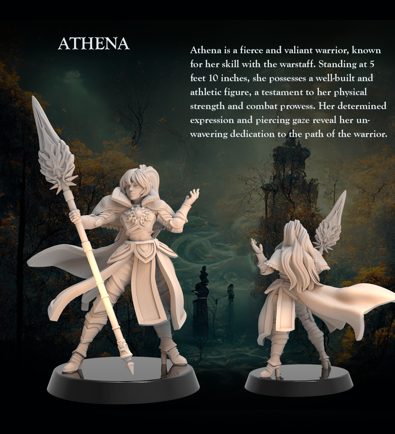 Spear Warrior Athena -Spear Warrior - 32mm - Heroic scale