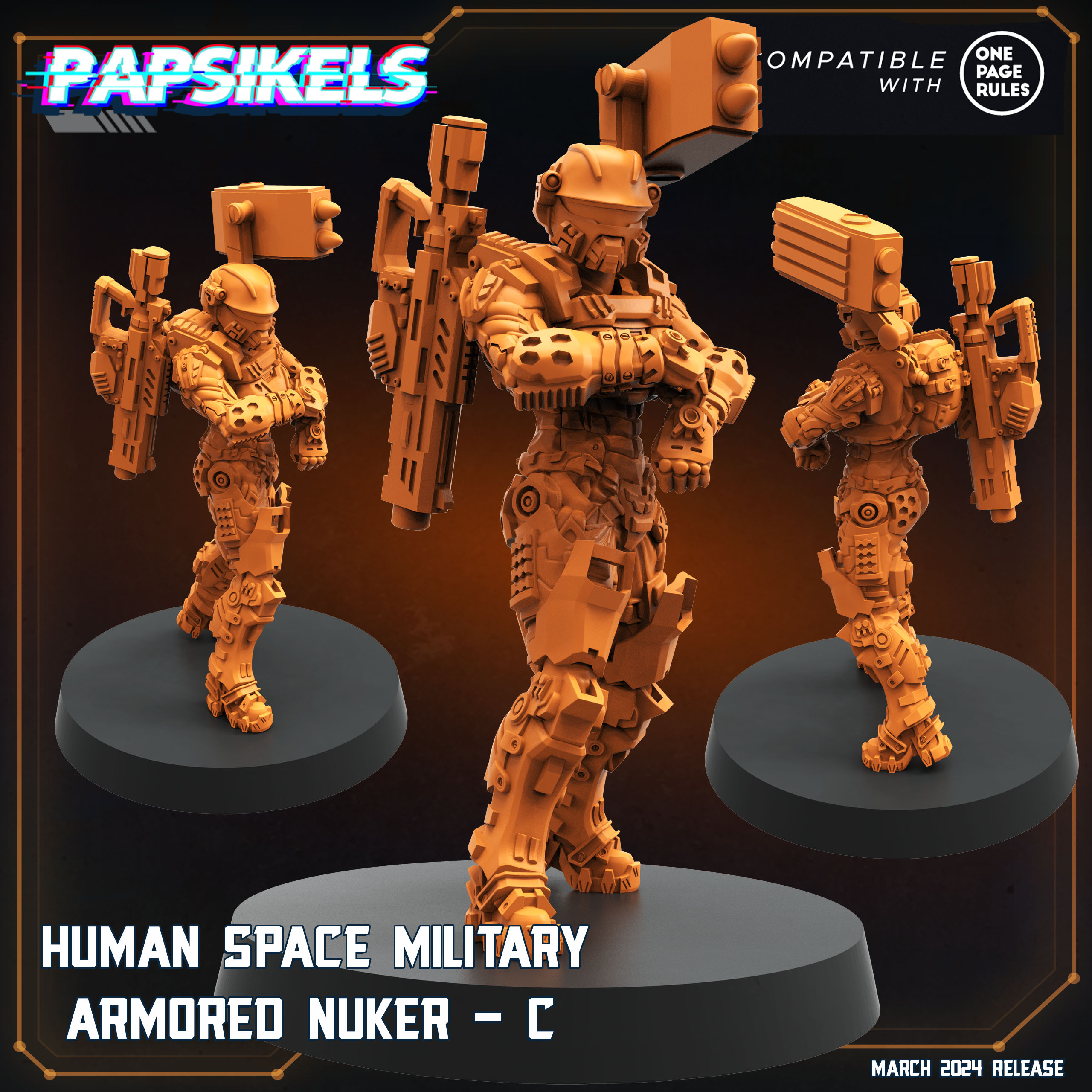 HUMAN SPACE MILITARY ARMORED NUKERS