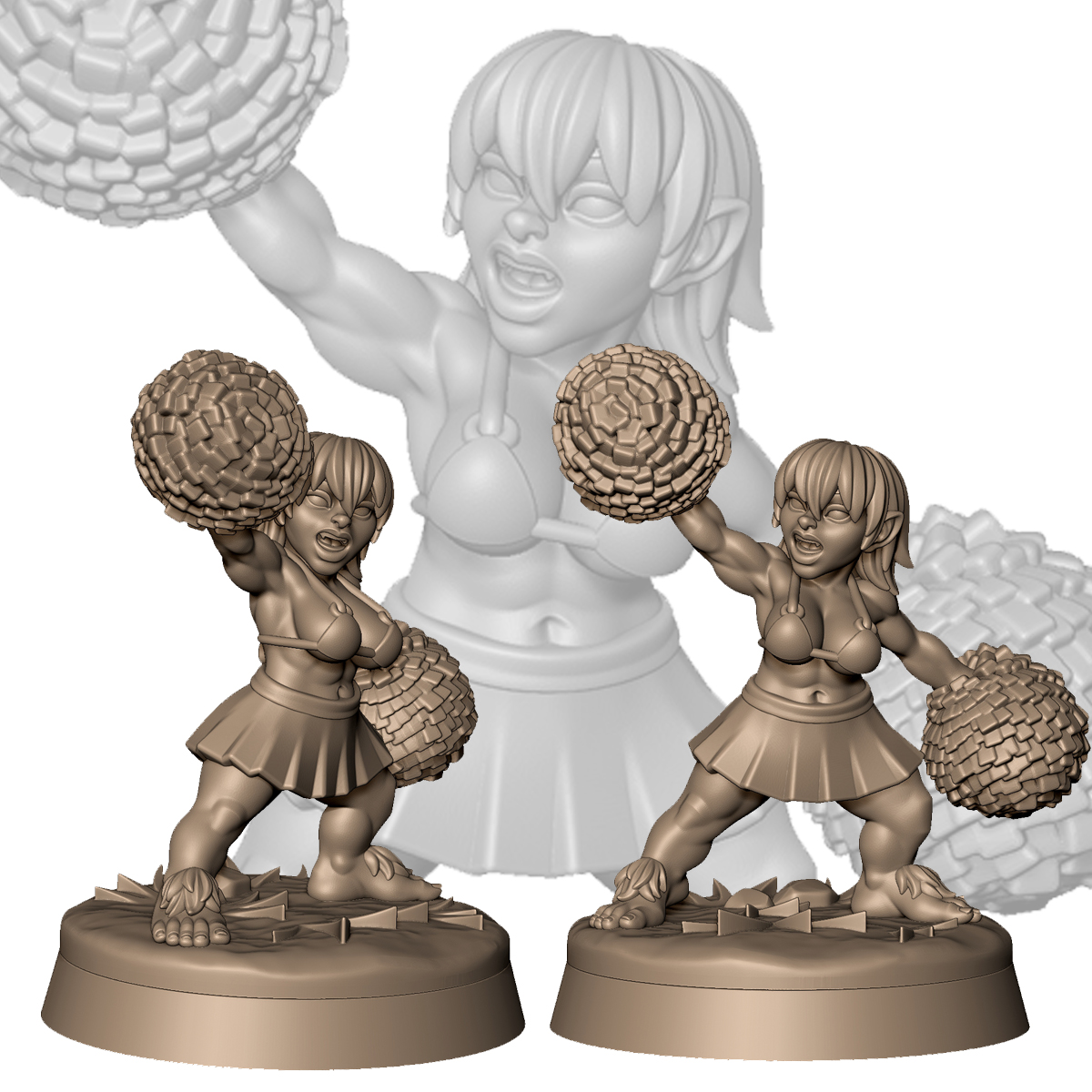 Halfling cheerleader