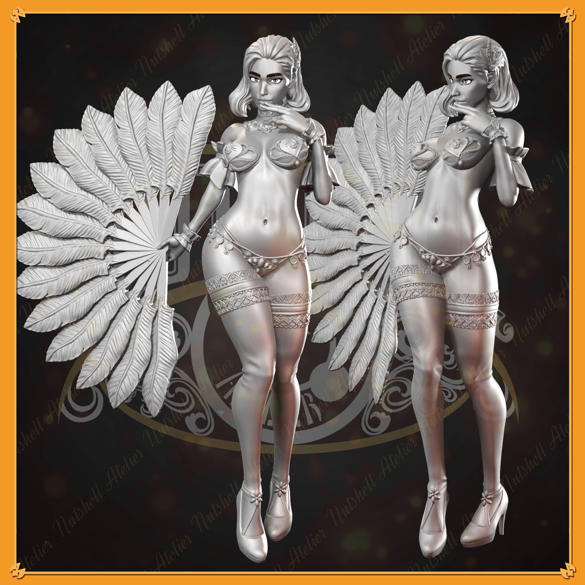 Nutshell Atelier - A burlesque dancer 01(NSFW)