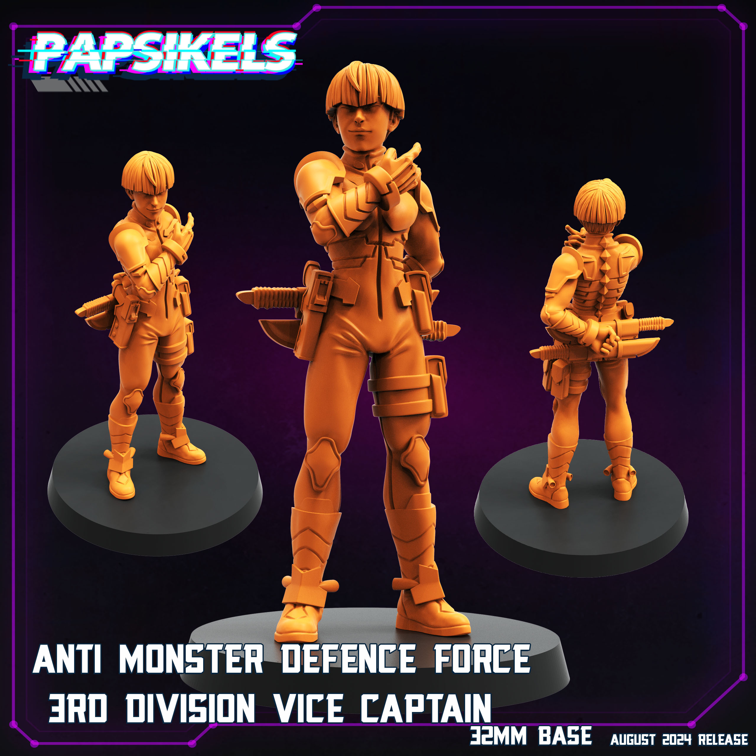 ANTI MONSTER DEFENCE FORCE 3RD DIVISION VICE CAPTAIN