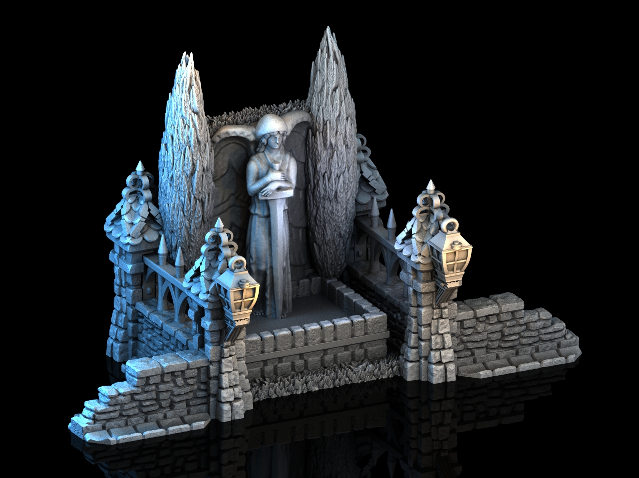 Angel's Fount - Medieval Town Set
