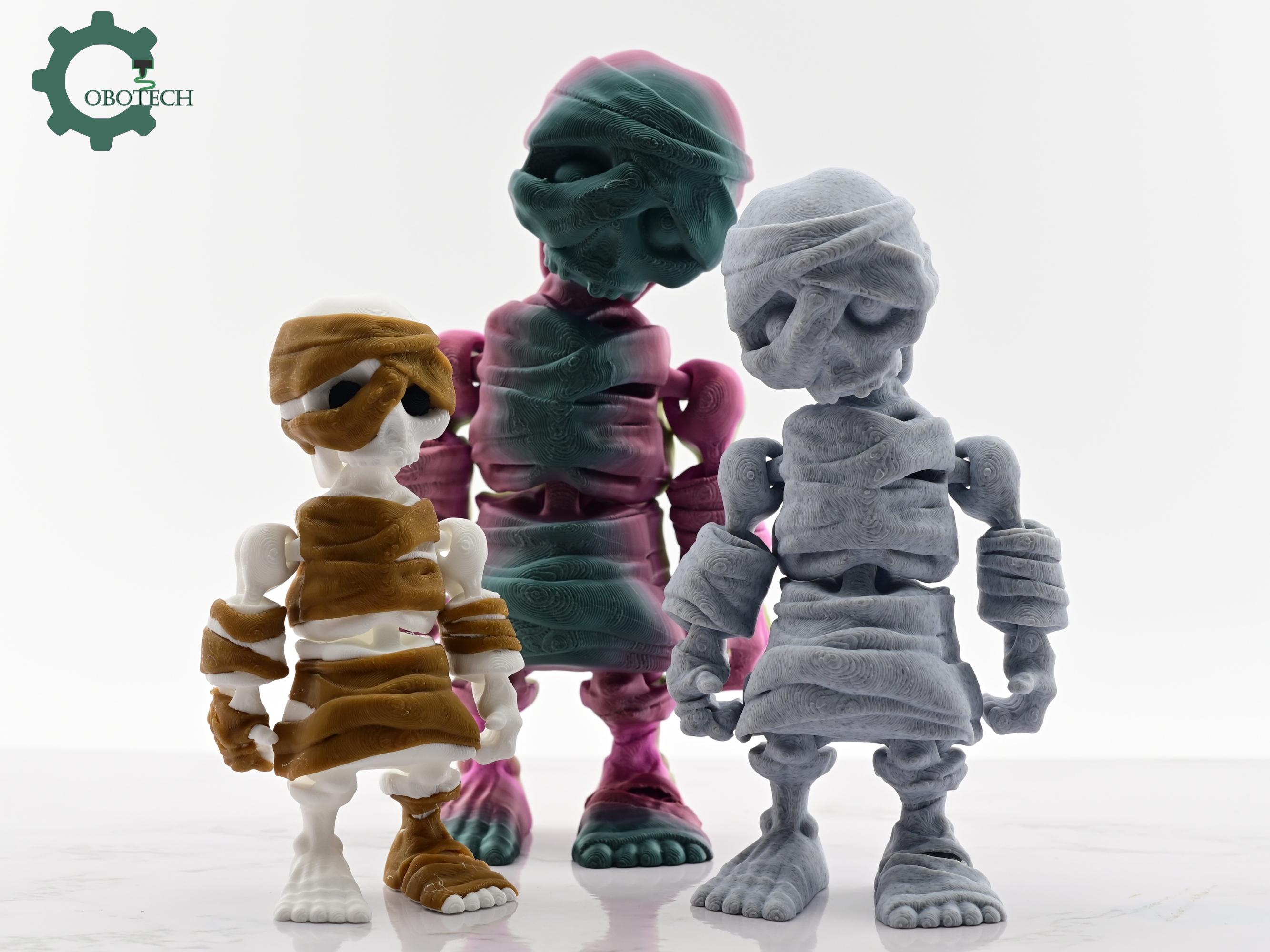 Cobotech Articulated Skeleton Mummy by Cobotech - Fun Cobotech Halloween Toys - Fall Decor - Unique Gifts - Halloween Decor