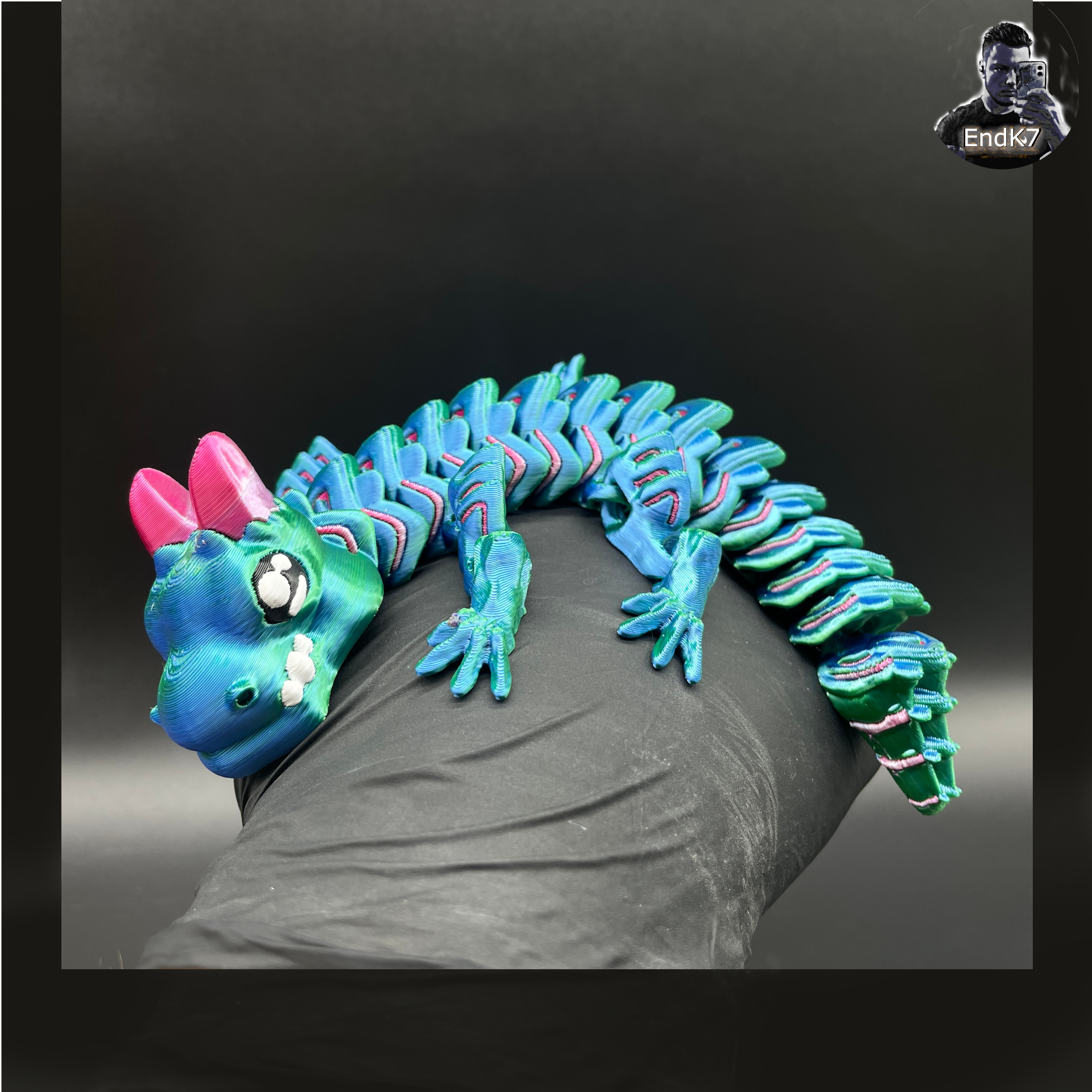 Grumpy Baby Dragon ? - Multicolor - Articulated - Print in Place
