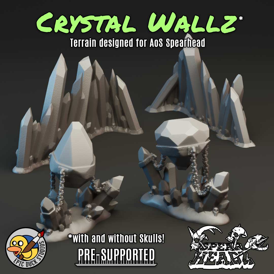 Crystal Walls - Terrain designed for AoS Spearhead