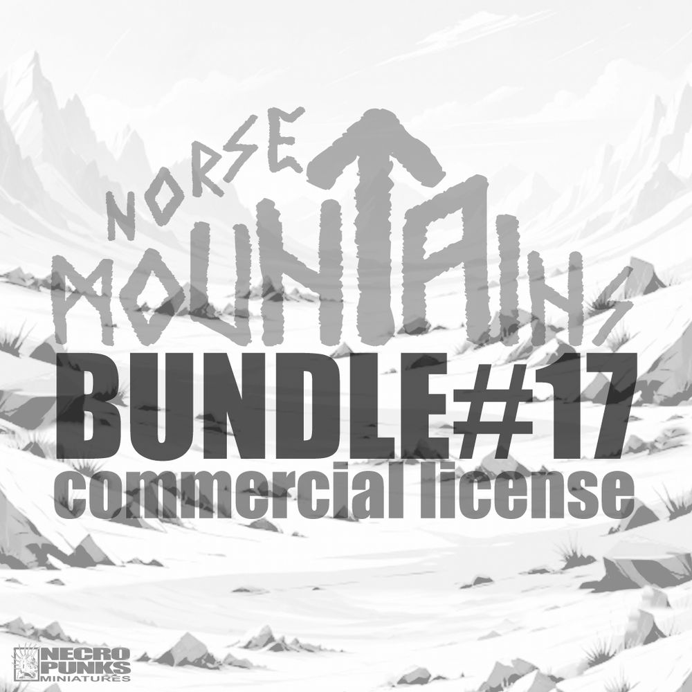 COMMERCIAL LICENSE - BUNDLE #17 - Norse Mountains