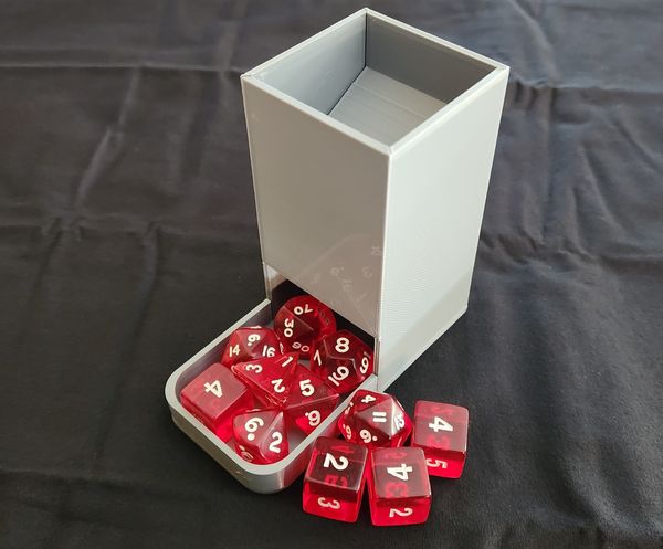 Foldable Mini Dice Tower (Prints Flat)
