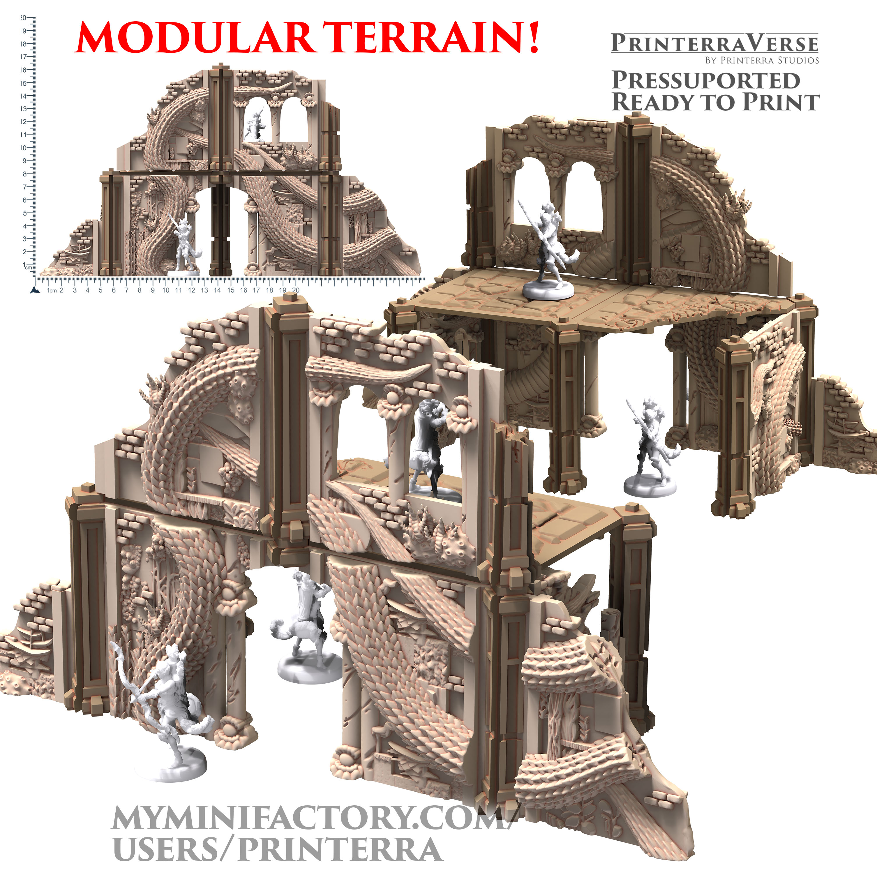 030 EMERALD Modular Selatan Archways of Ophidian Stones terrain