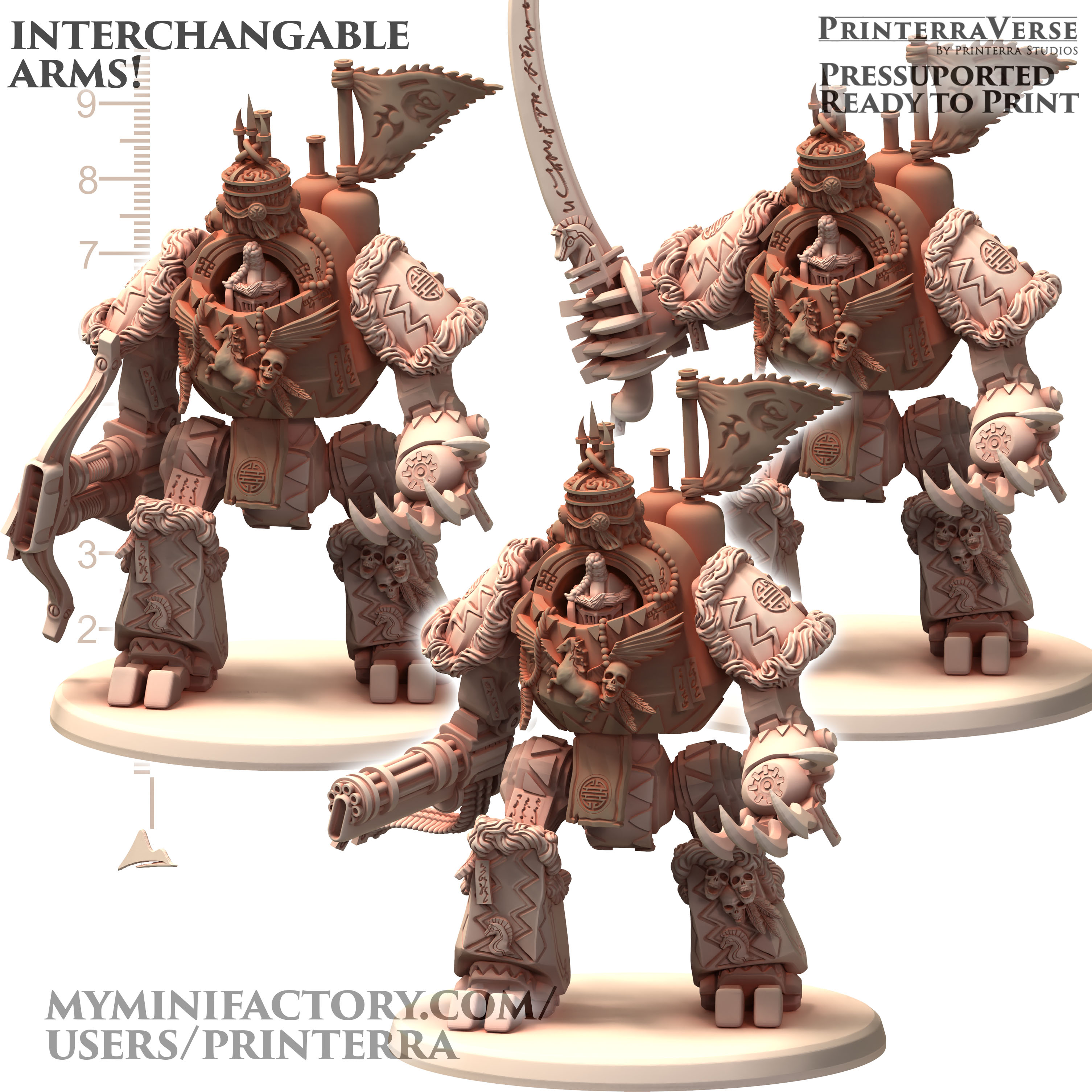 031 DAIXIYA Tengri White Dreadspreader Contemptful with Scar