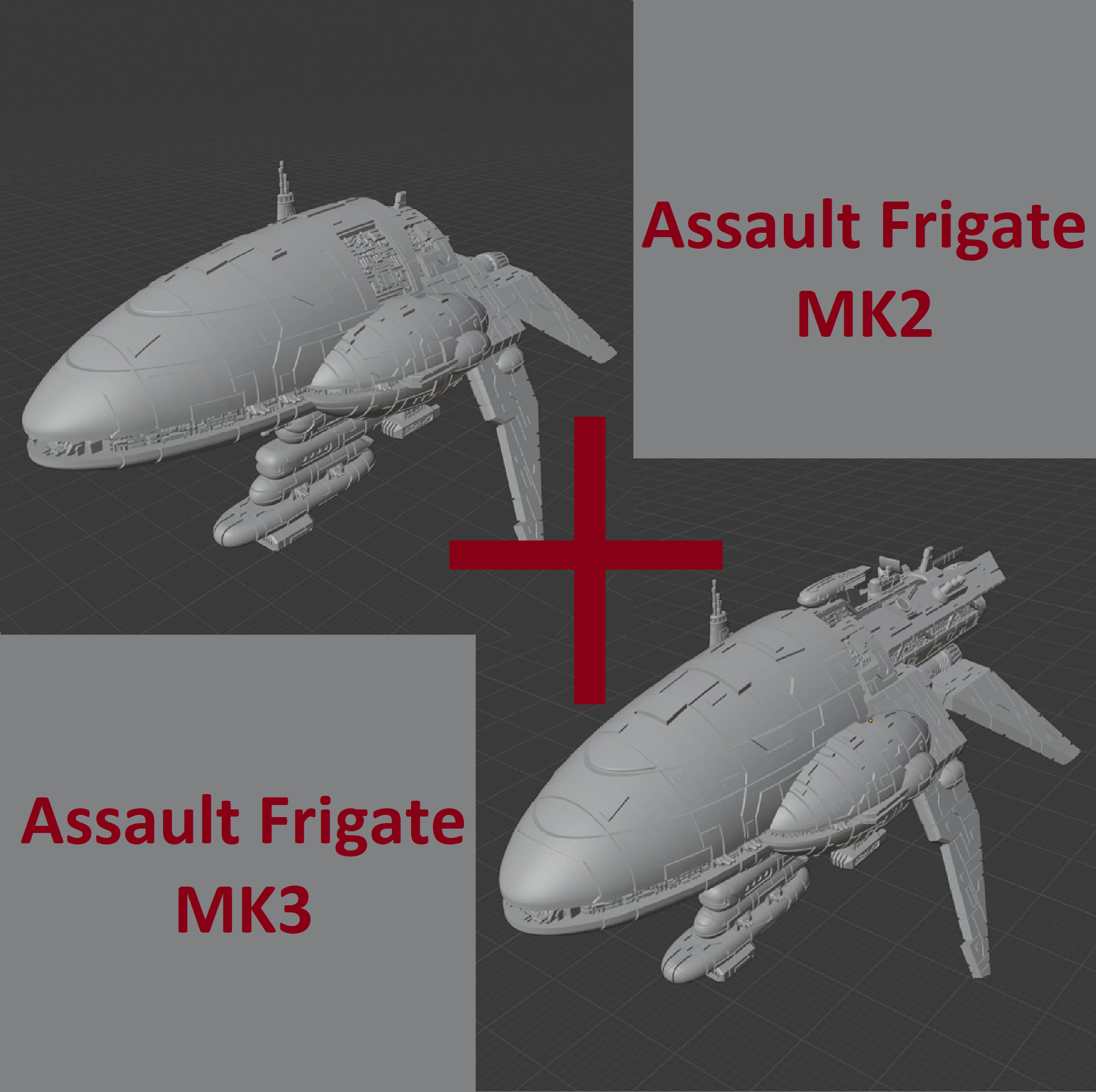 Assault Frigate MKII + Assault Frigate MK3