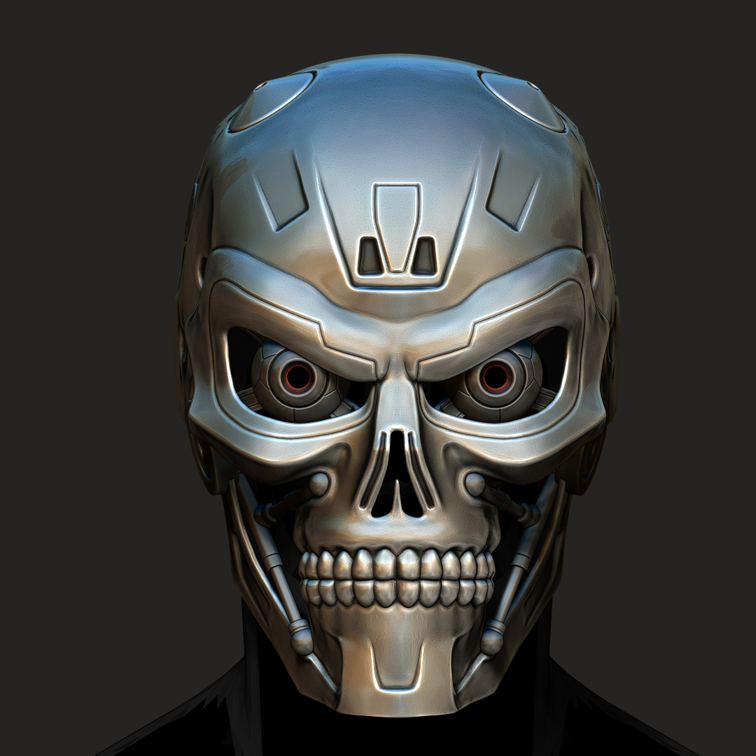 Cyber Skull Mask - Halloween Cosplay