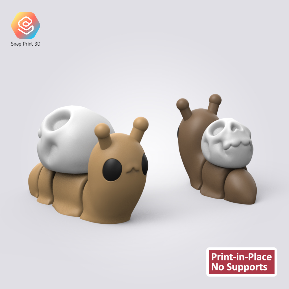 Halloween Flexi Skull Snail