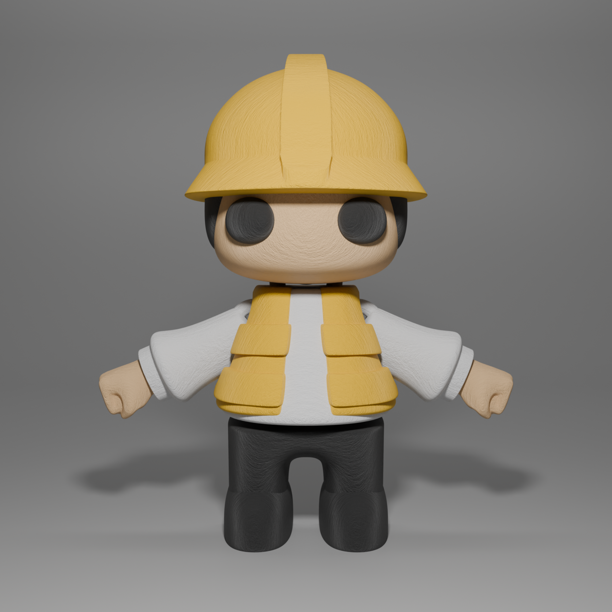 3D Printable Flexi Construction Worker