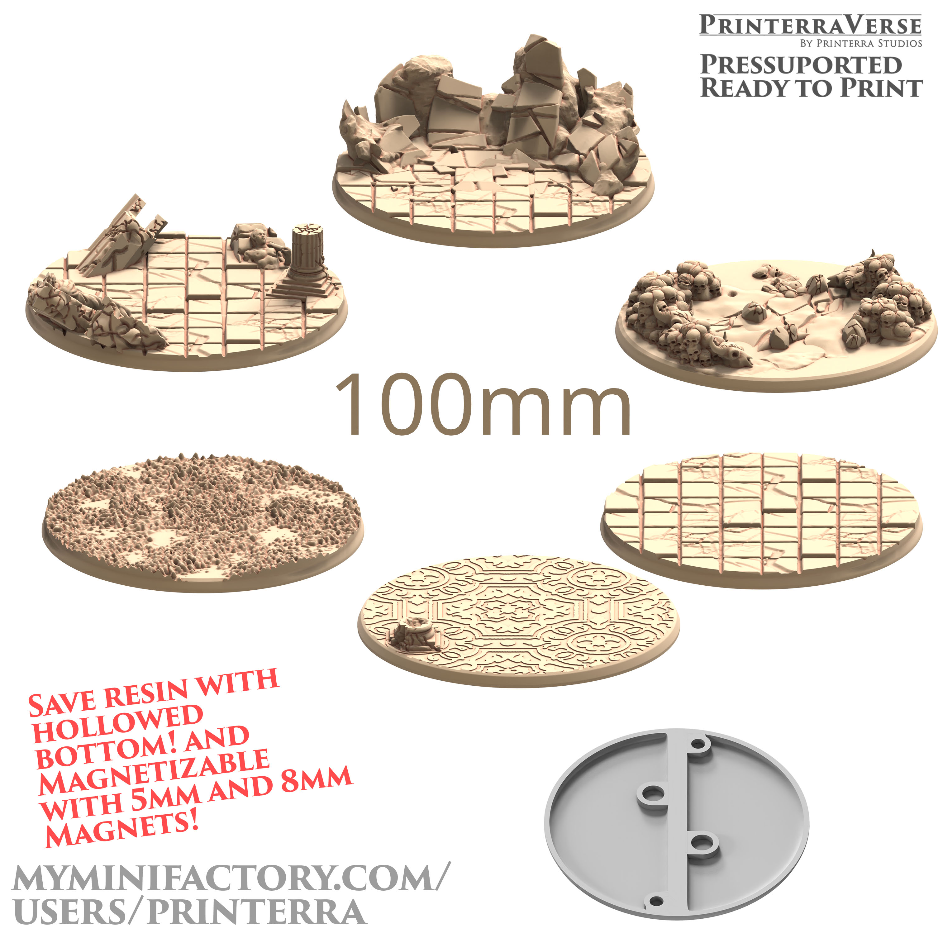 039 BASE 100mm Roman Themed