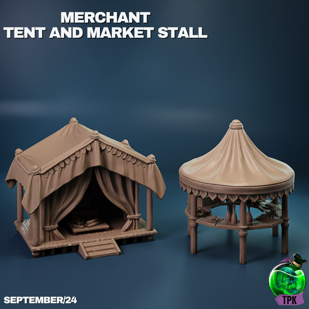 Merchant Tent and Market Stall