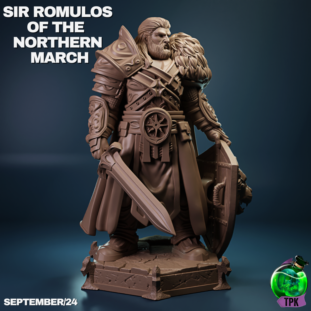 Sir Romulus of the Northen March - Shield on Floor