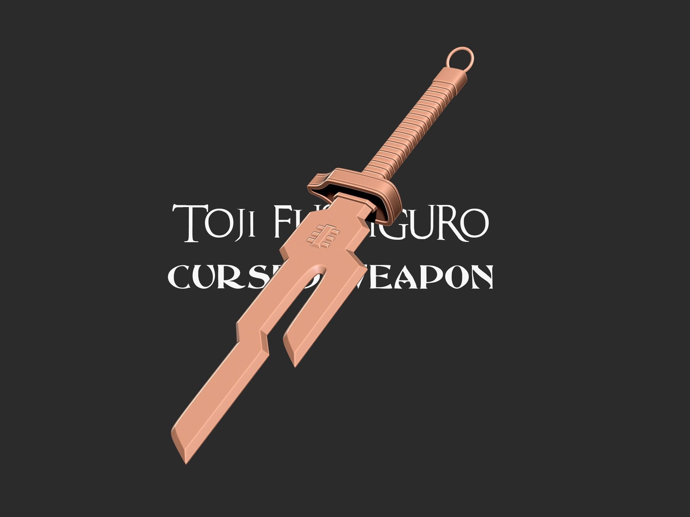 Toji Fushiguro Weapon Inverted Spear of Heaven 3D print model