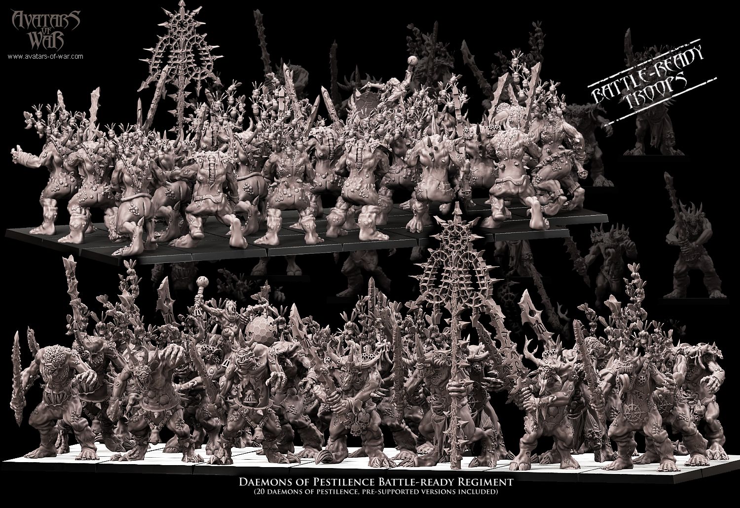 Daemons of Pestilence Battle-Ready regiment