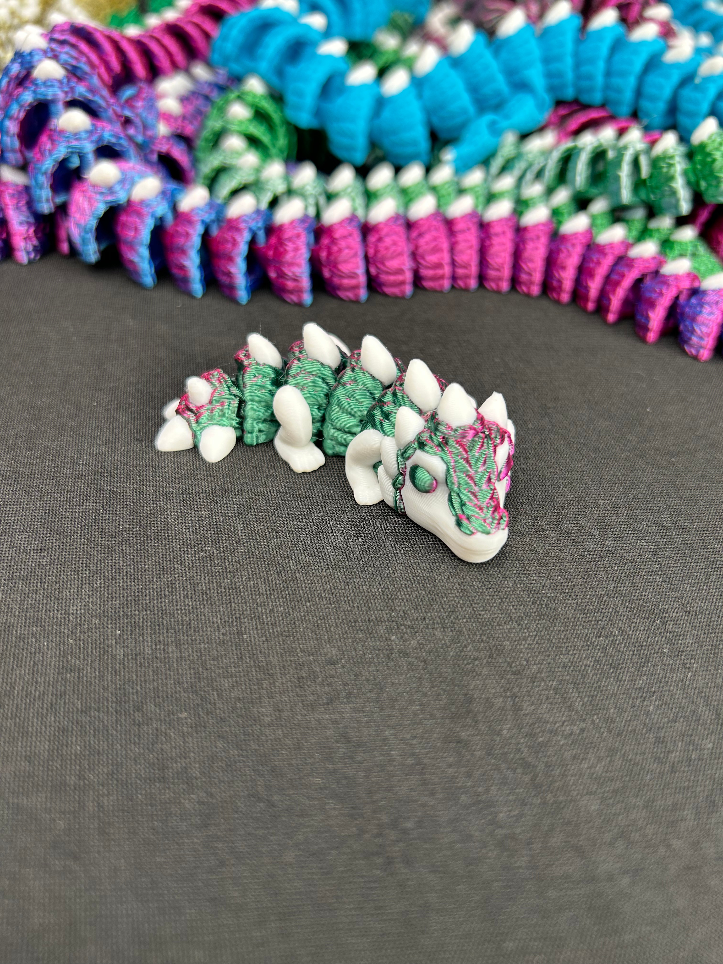 Small Knitted Dragon Fidget