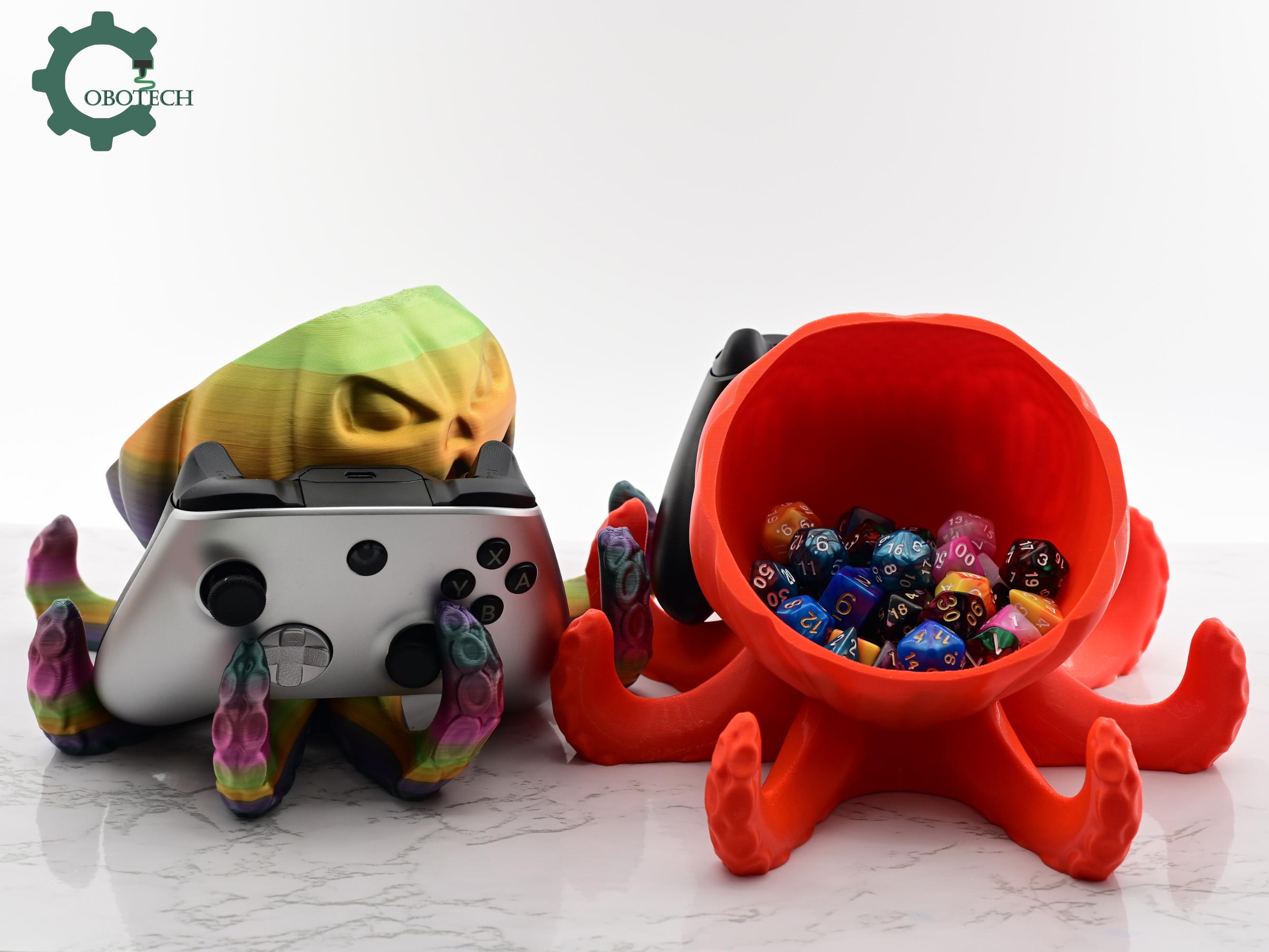 Cobotech Pumpkin Octopus Holder by Cobotech - Fall Decor - Unique Gifts - Item Organizer - Halloween Decor
