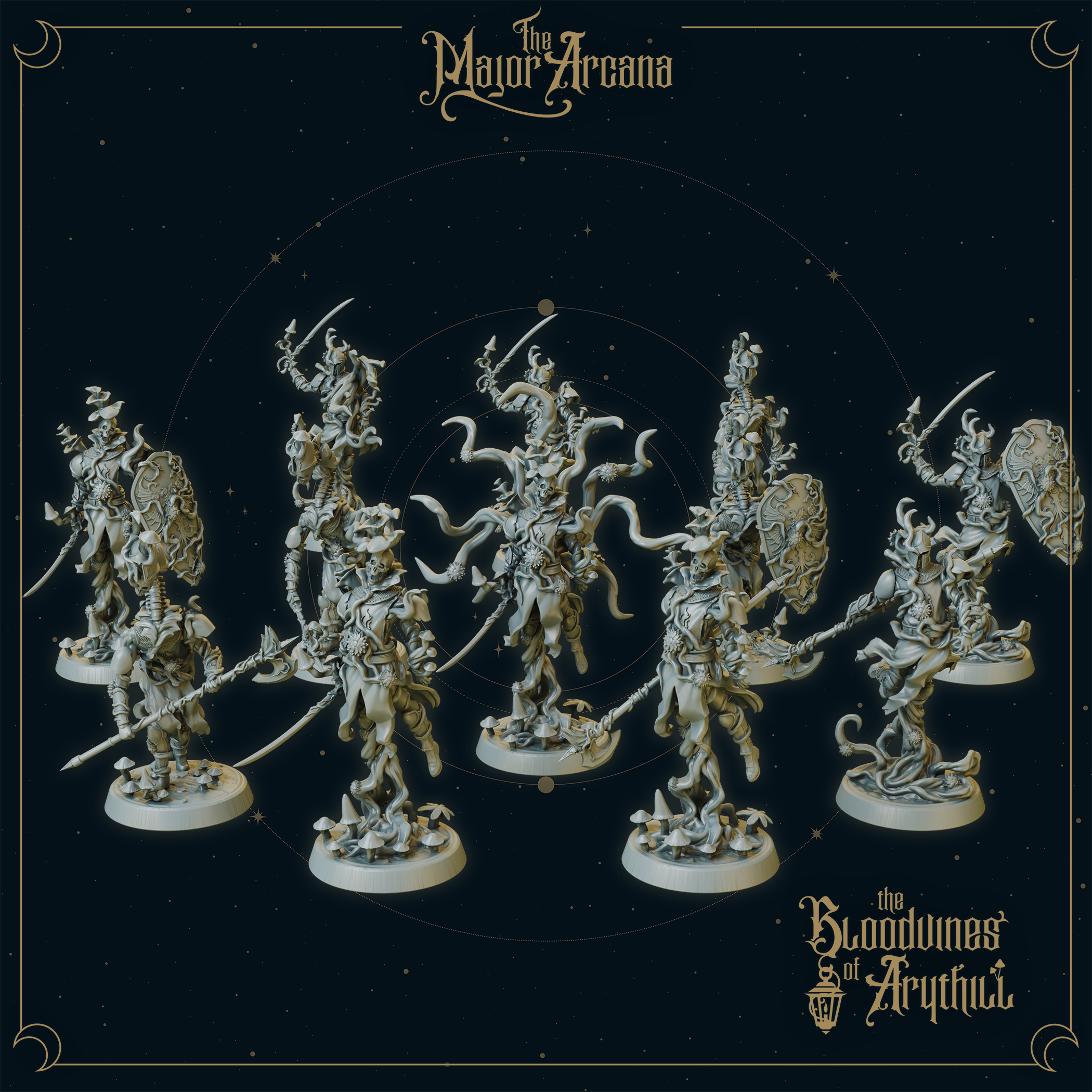 Bloodvine Thrall - 12 Variants - Undead, Myconid, Warriors