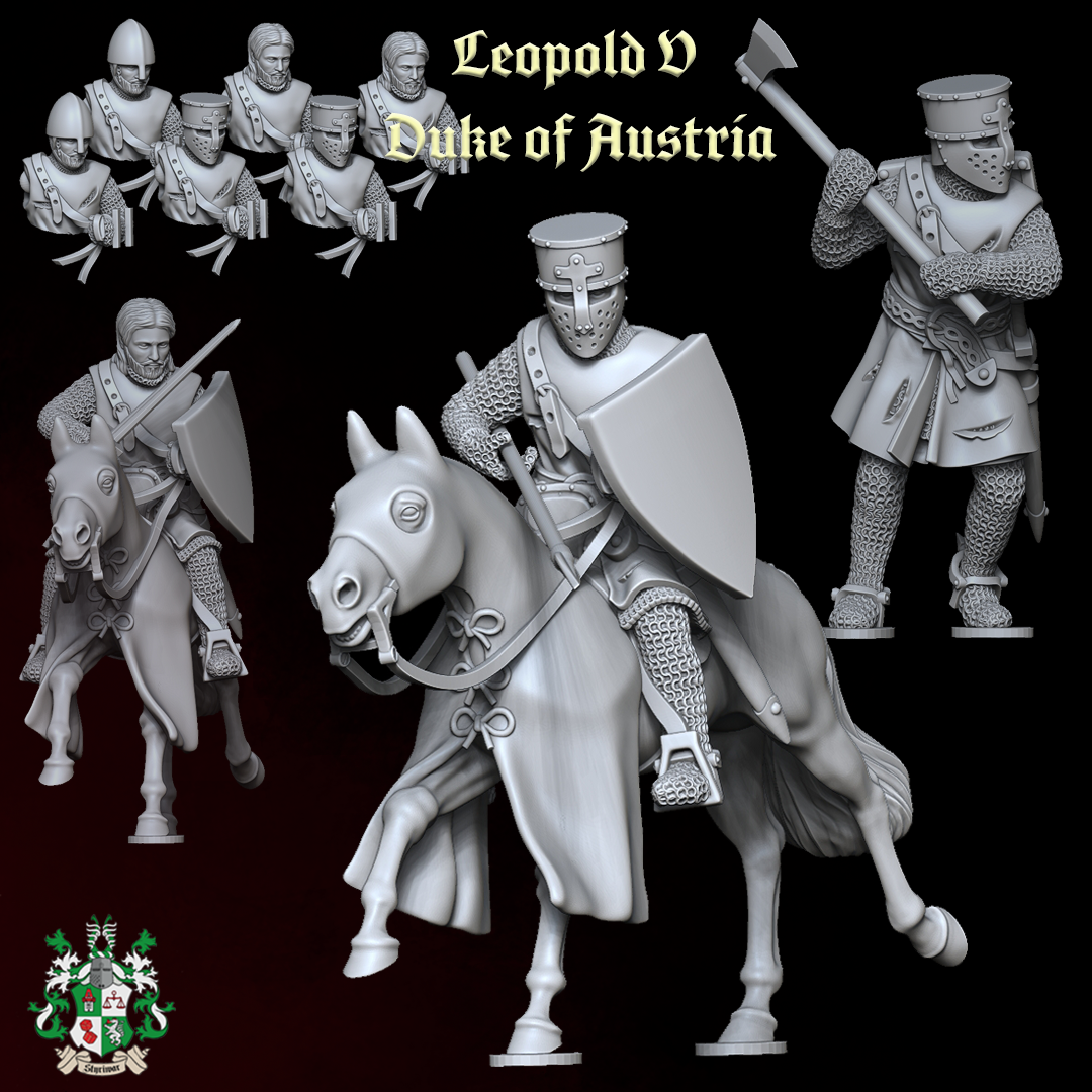 Leopold V, Duke of Austria (partially modular & over 12 variants!)