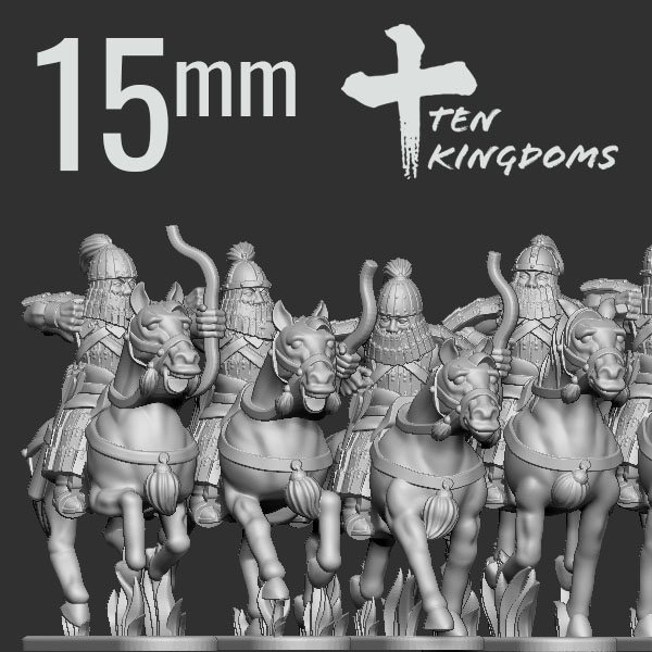 15mm Jurchen-Jin Armoured Bow Horse