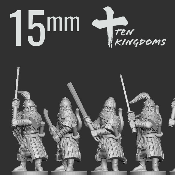 15mm Jurchen-Jin Sword Heavy Armoured Foot
