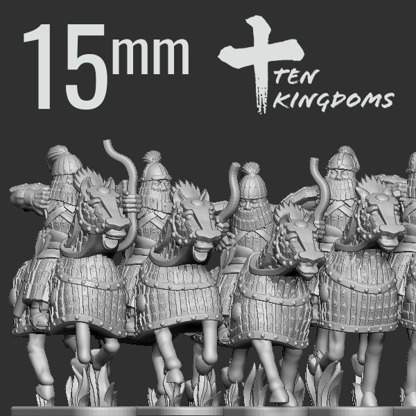 15mm Jurchen-Jin Armoured Bow Armoured Horse