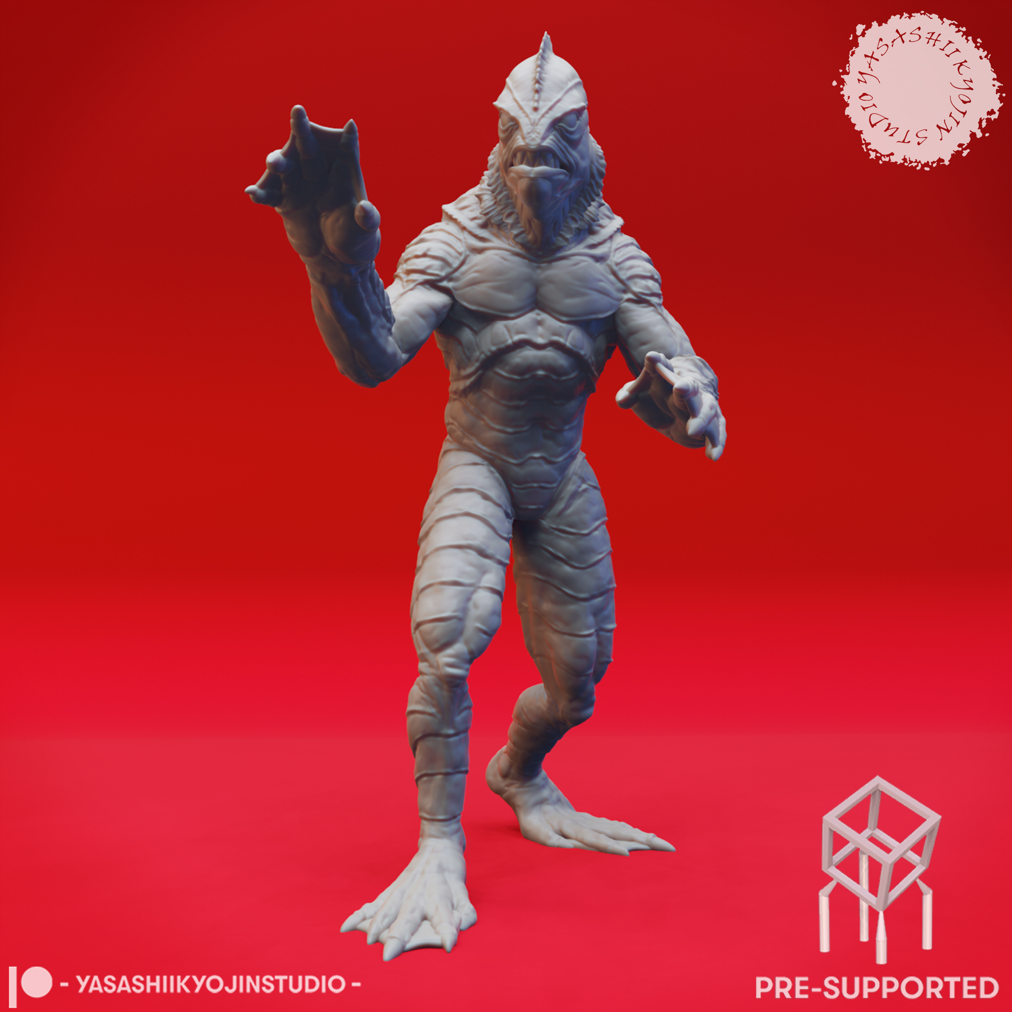 Gill-man - Tabletop Miniature (Pre-Supported)