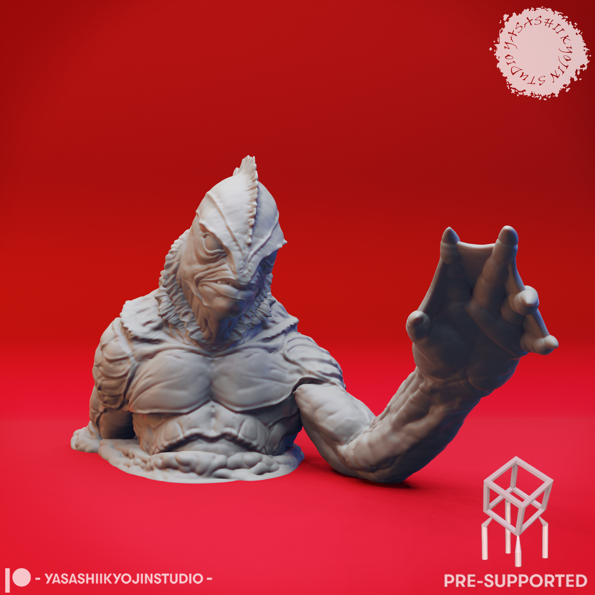 Gill-man - Emerging - Tabletop Miniature (Pre-Supported)