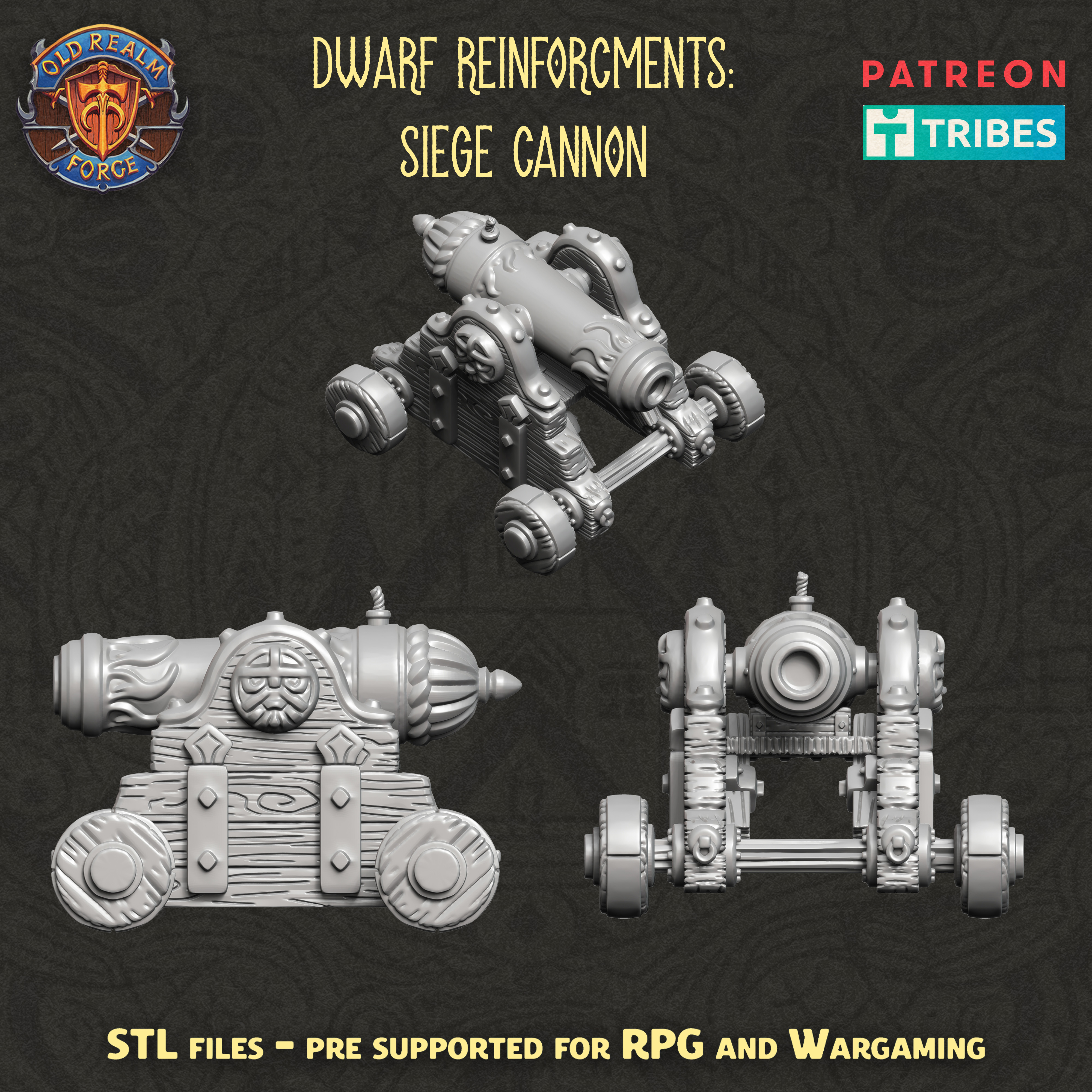 Classic Dwarf Siege Cannon