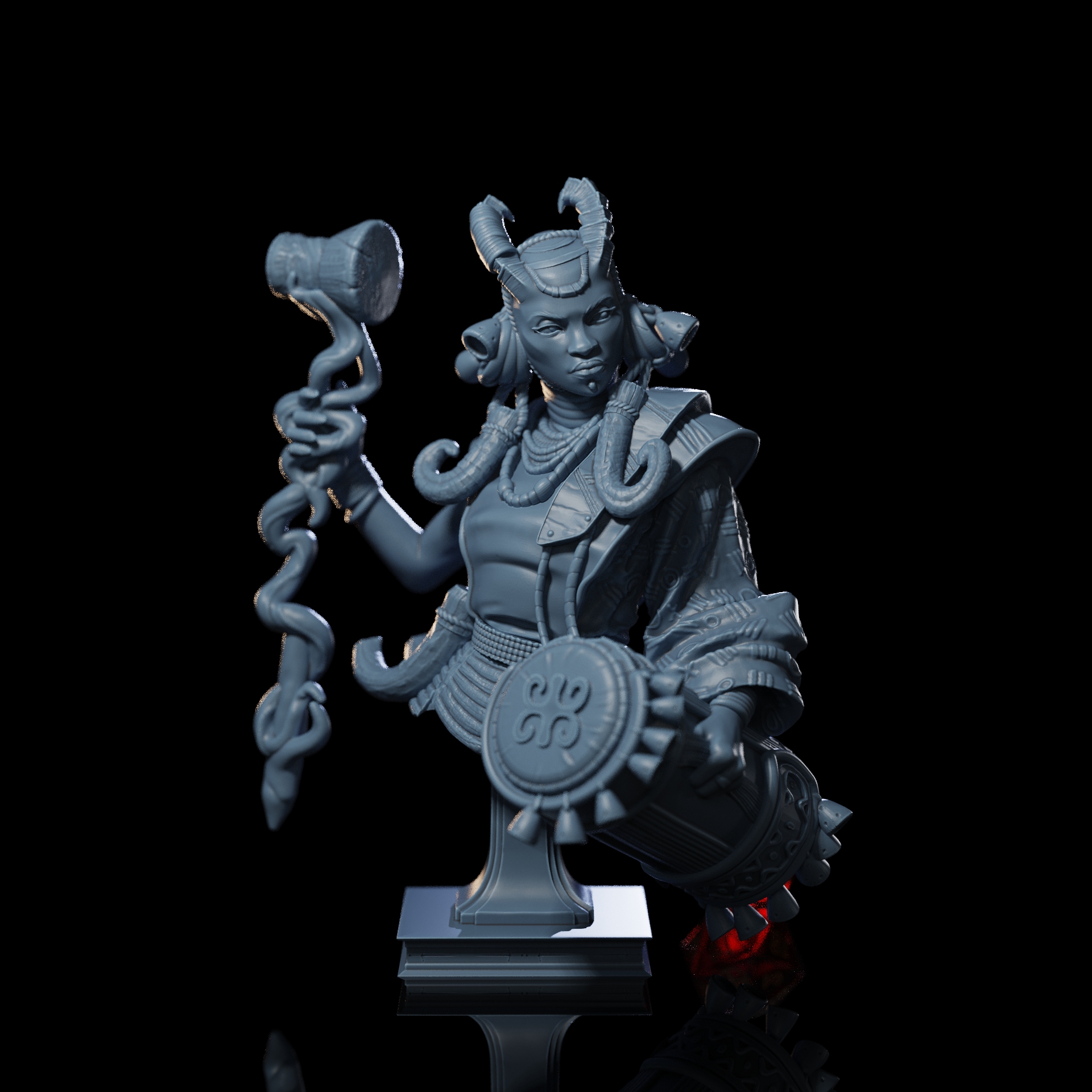 Zahra, the Drumkeeper - Bust