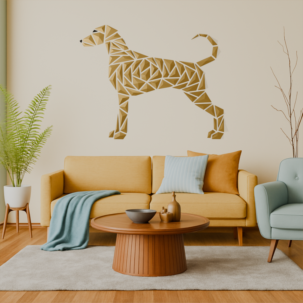 Geometric dog wall art - “German-Shorthaired-Pointer style”
