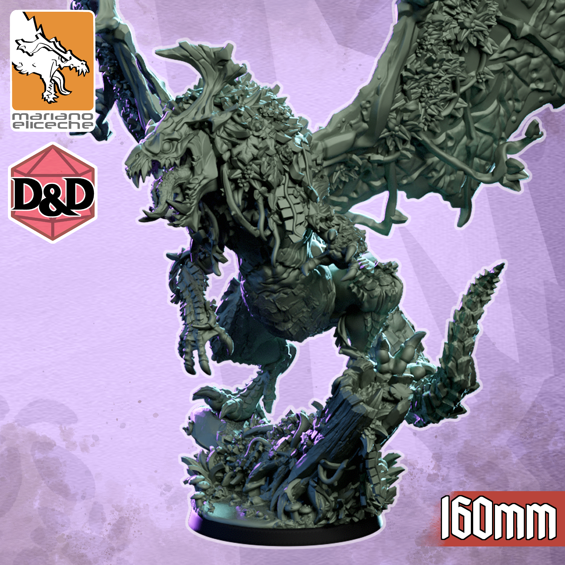 SKONGUR, The Green Dragon 160mm DnD 5E