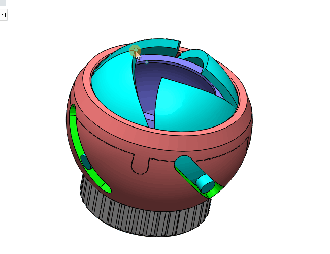 D25B4V01 Iris ball shutter mechanism 3d print