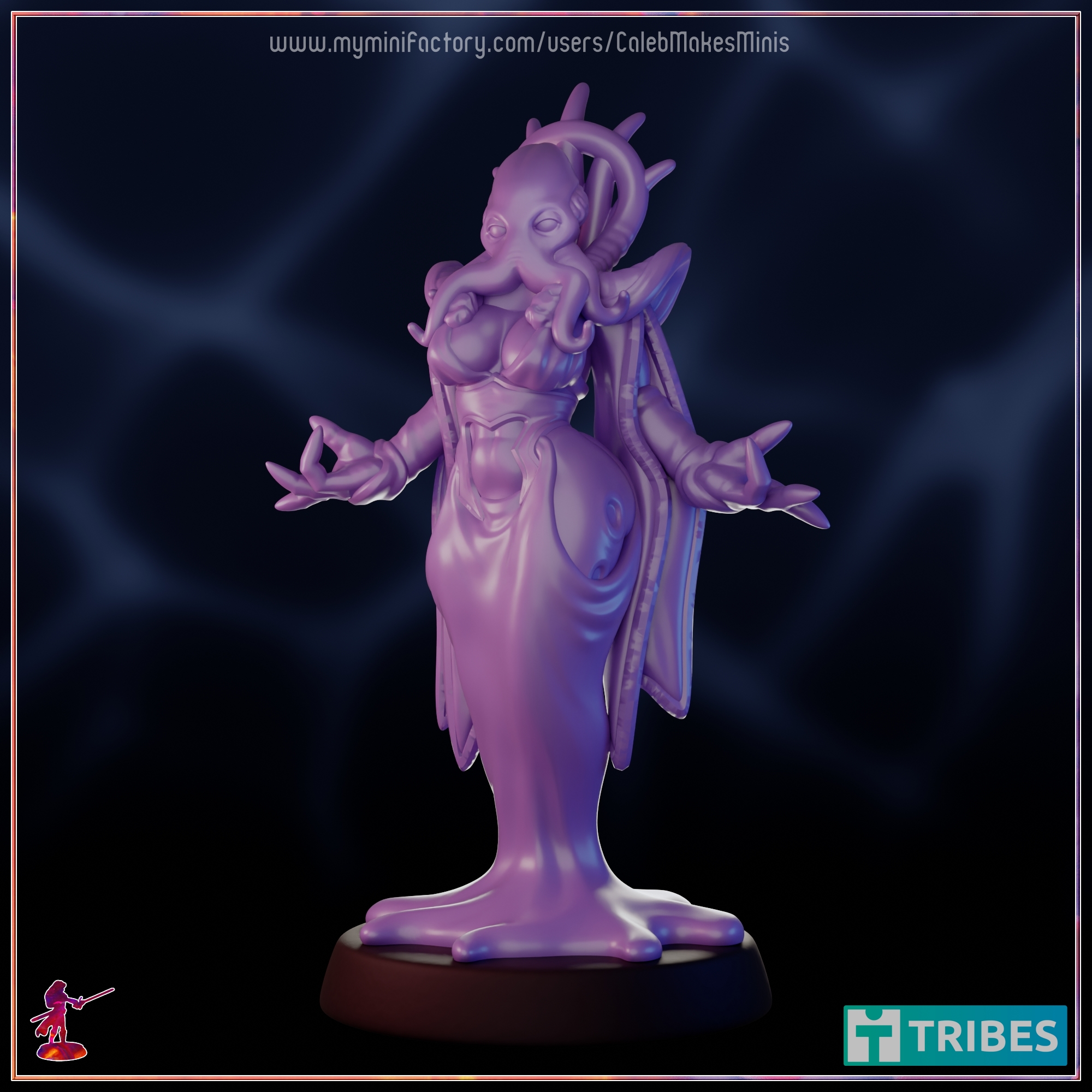 (NSFW) Mind Flayer Mistress - Pinup [PRE-SUPPORTED] | Halloween Series (2024 - "Aberrations")