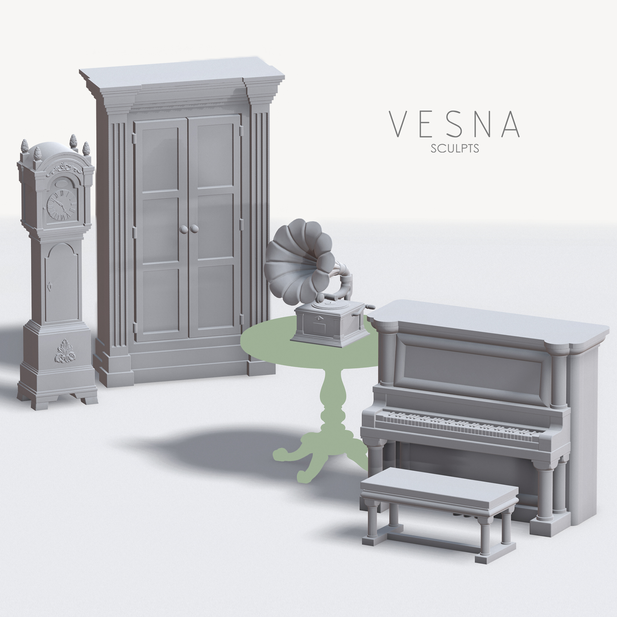 VICTORIAN CITY - LUXURIOUS FURNITURE SET