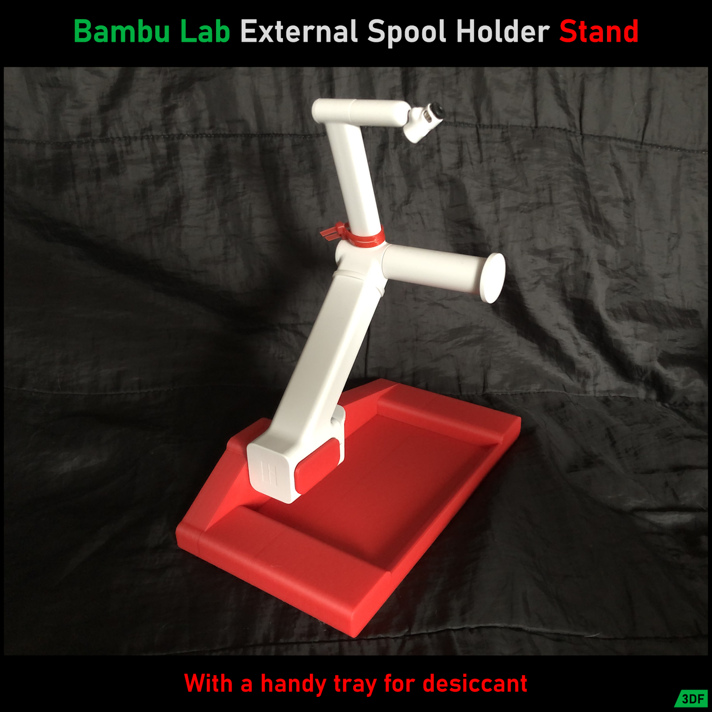 The Bambu Lab External Spool Holder Stand.