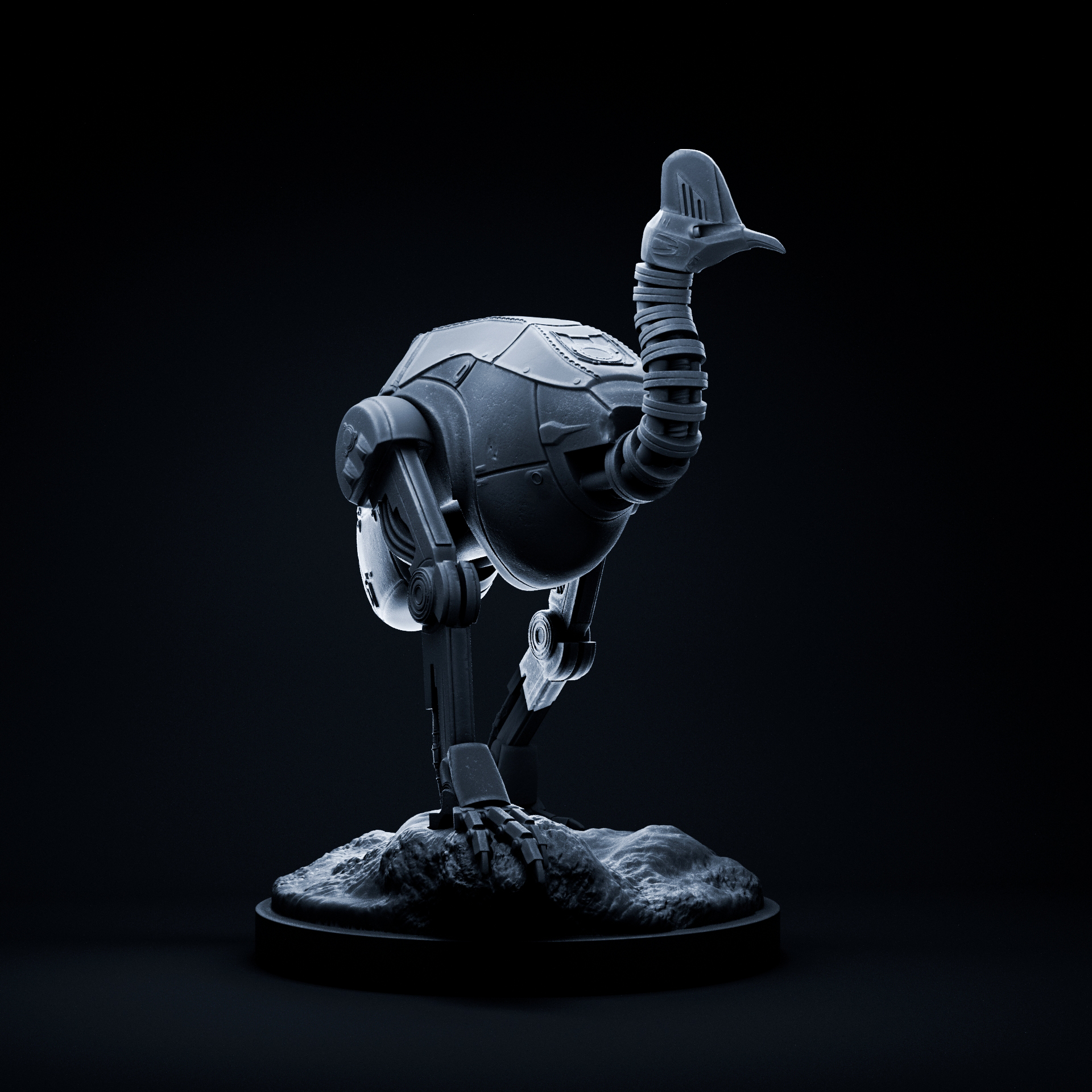 Cassowary sci fi mecha robot 32mm scale pre-supported sci-fi robot