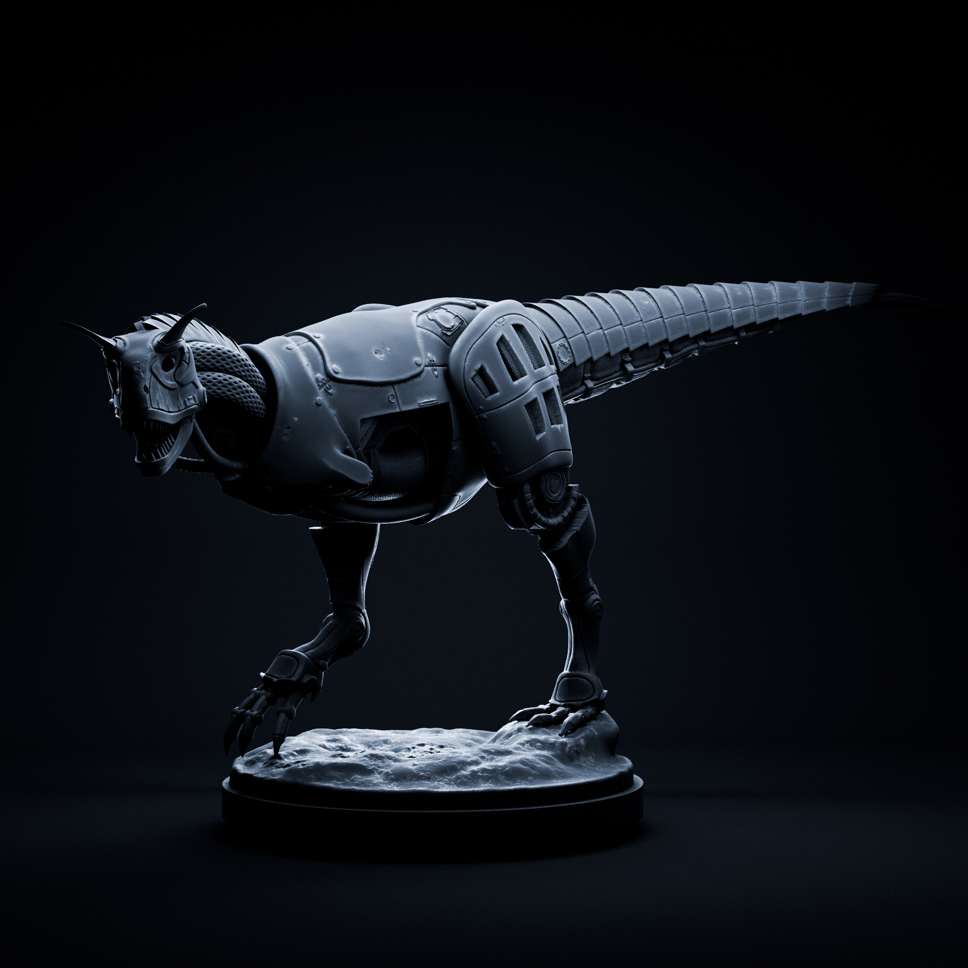 Carnotaurus sci fi mecha robot 32mm scale pre-supported sci-fi robot