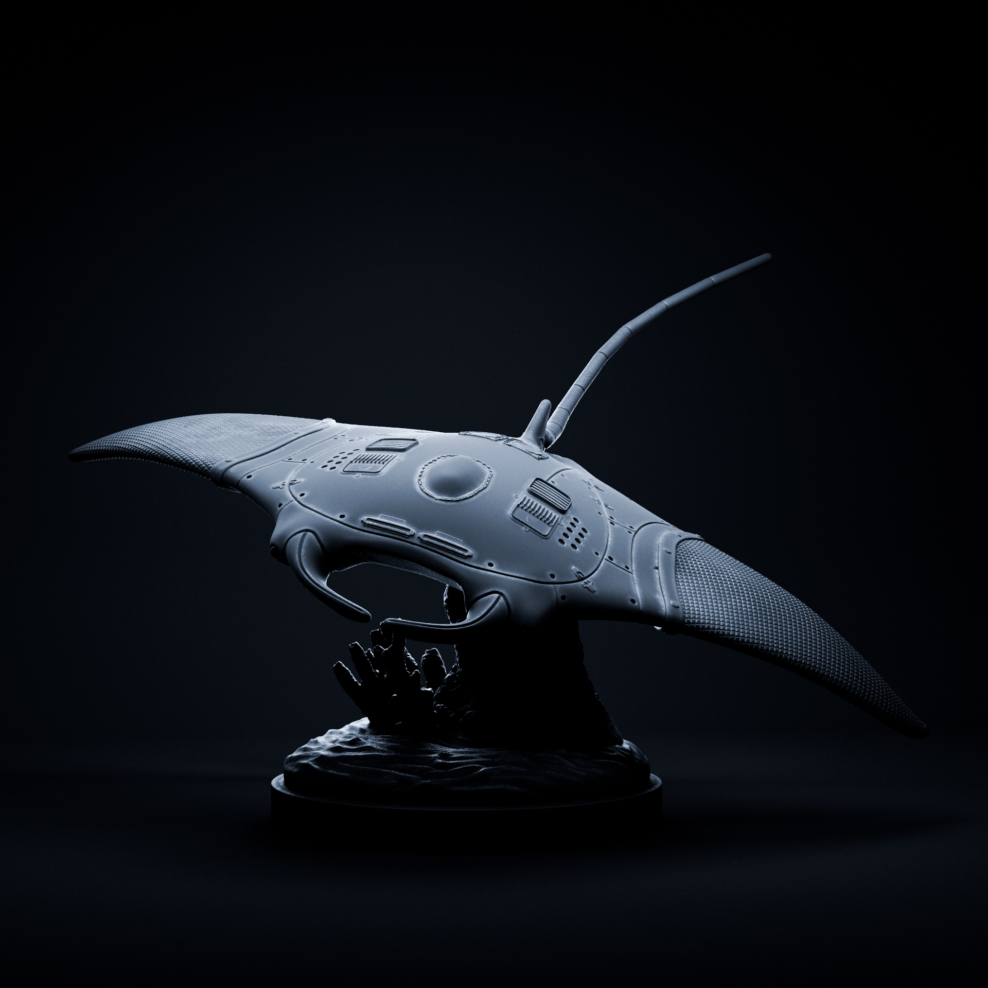 Manta ray sci fi mecha robot 32mm scale pre-supported sci-fi robot