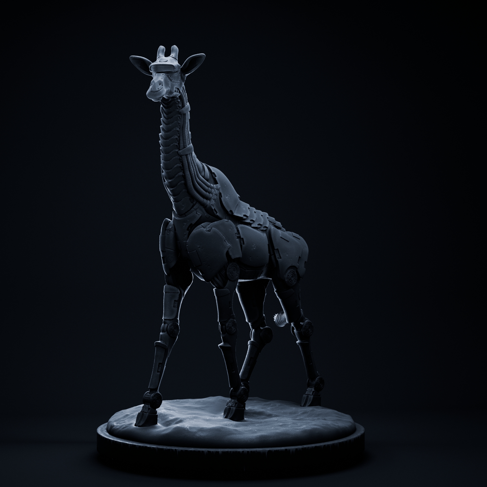 Giraffe sci fi mecha robot 32mm scale pre-supported sci-fi robot