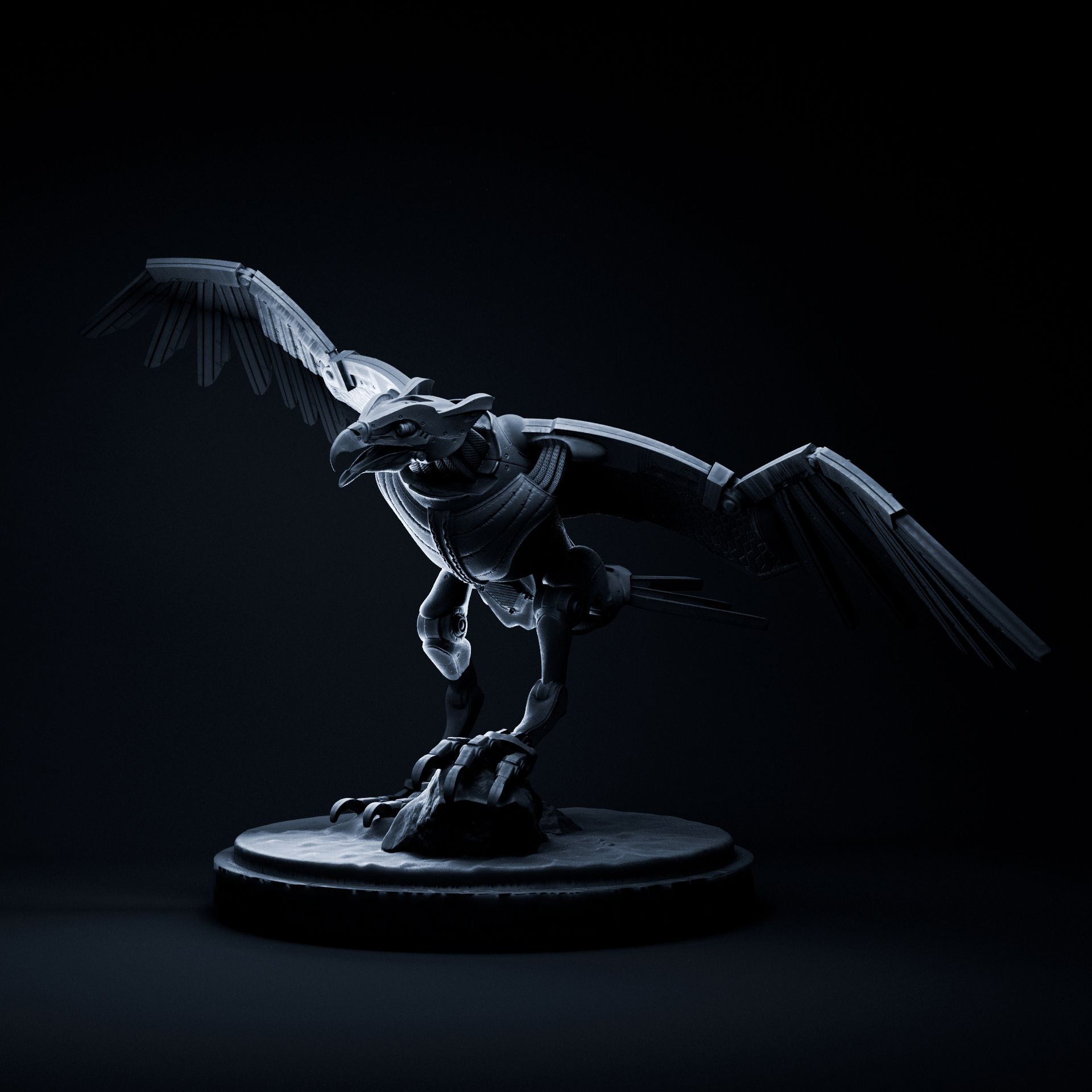 Eagle mecha sci fi robot 32mm scale pre-supported sci-fi robot