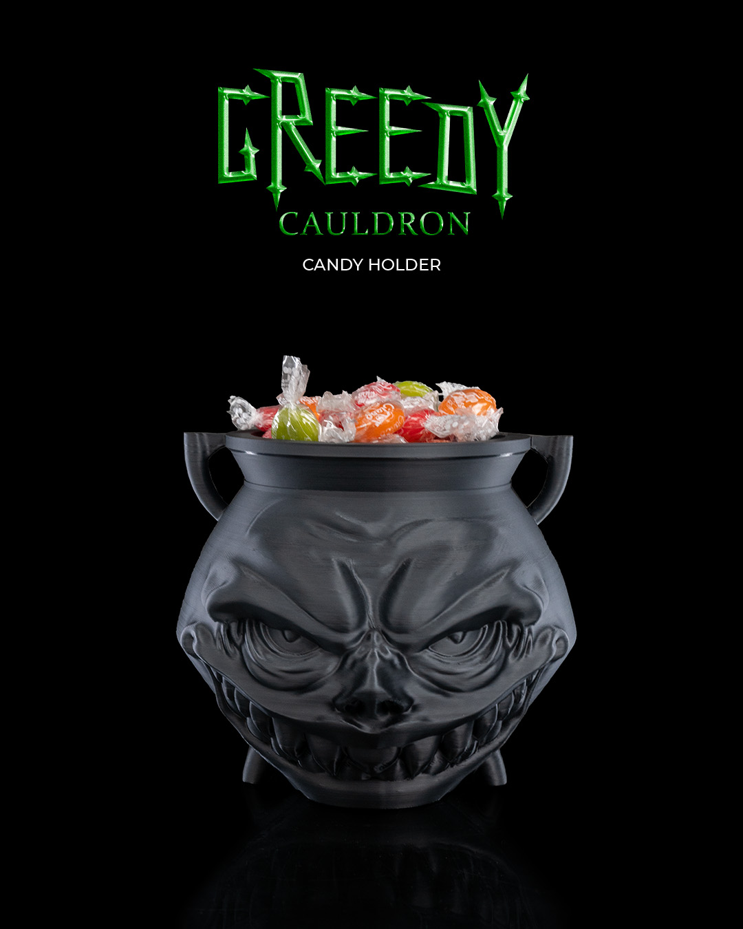 Greedy Cauldron Candy Holder