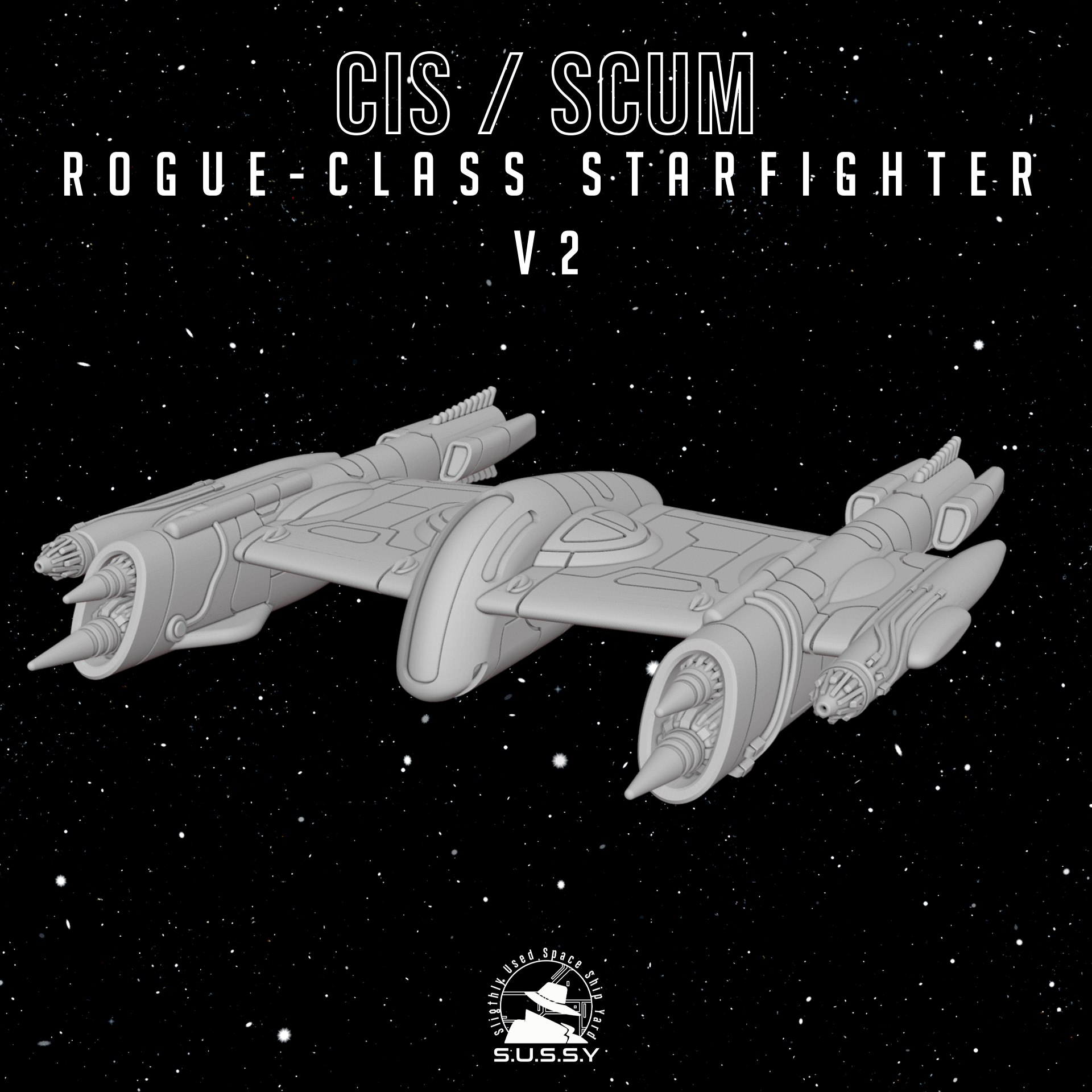 Rogue/Porax-P38 Starfighter (X-Wing Scale)