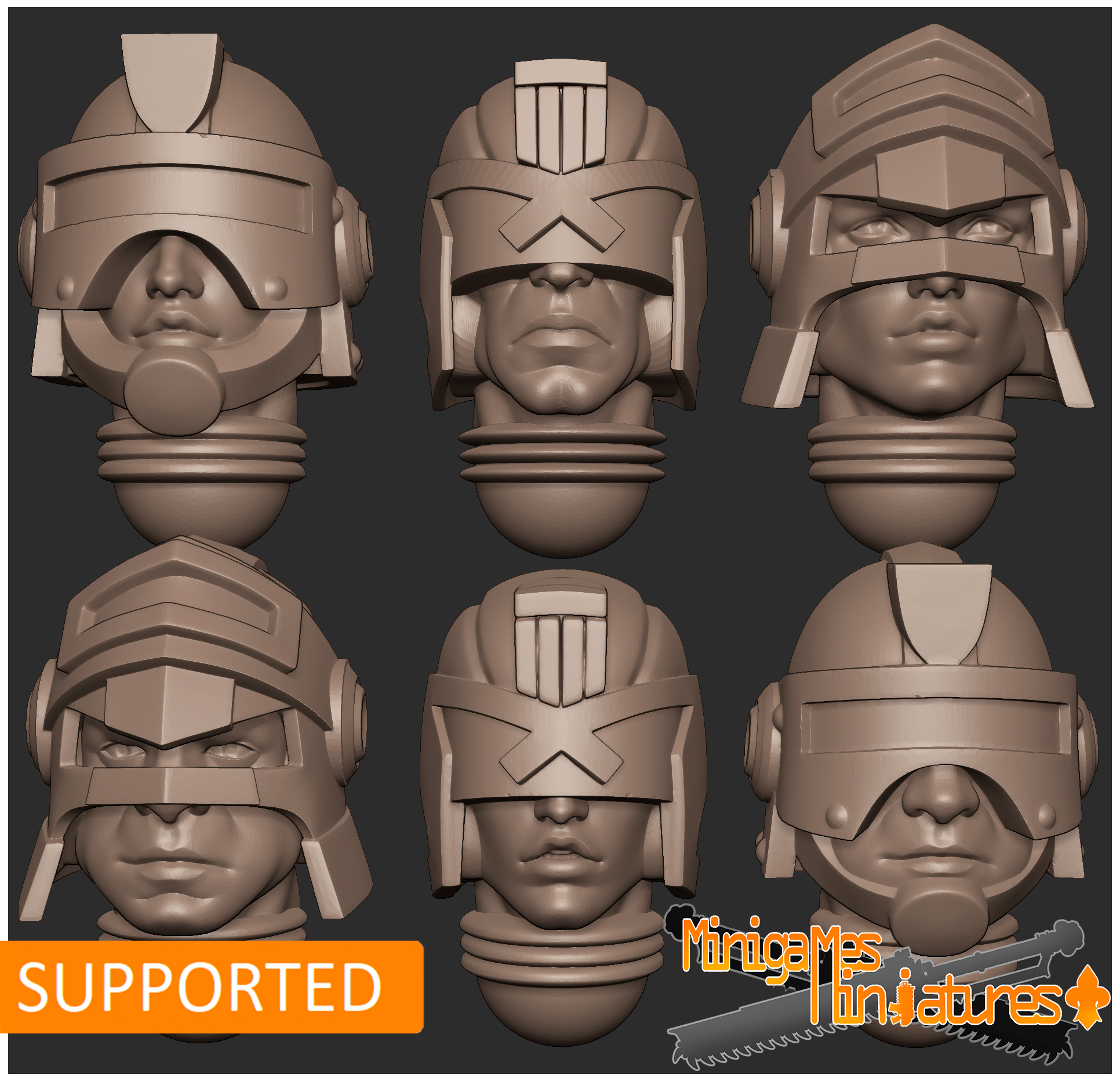 Arbites Judge Dredd heads