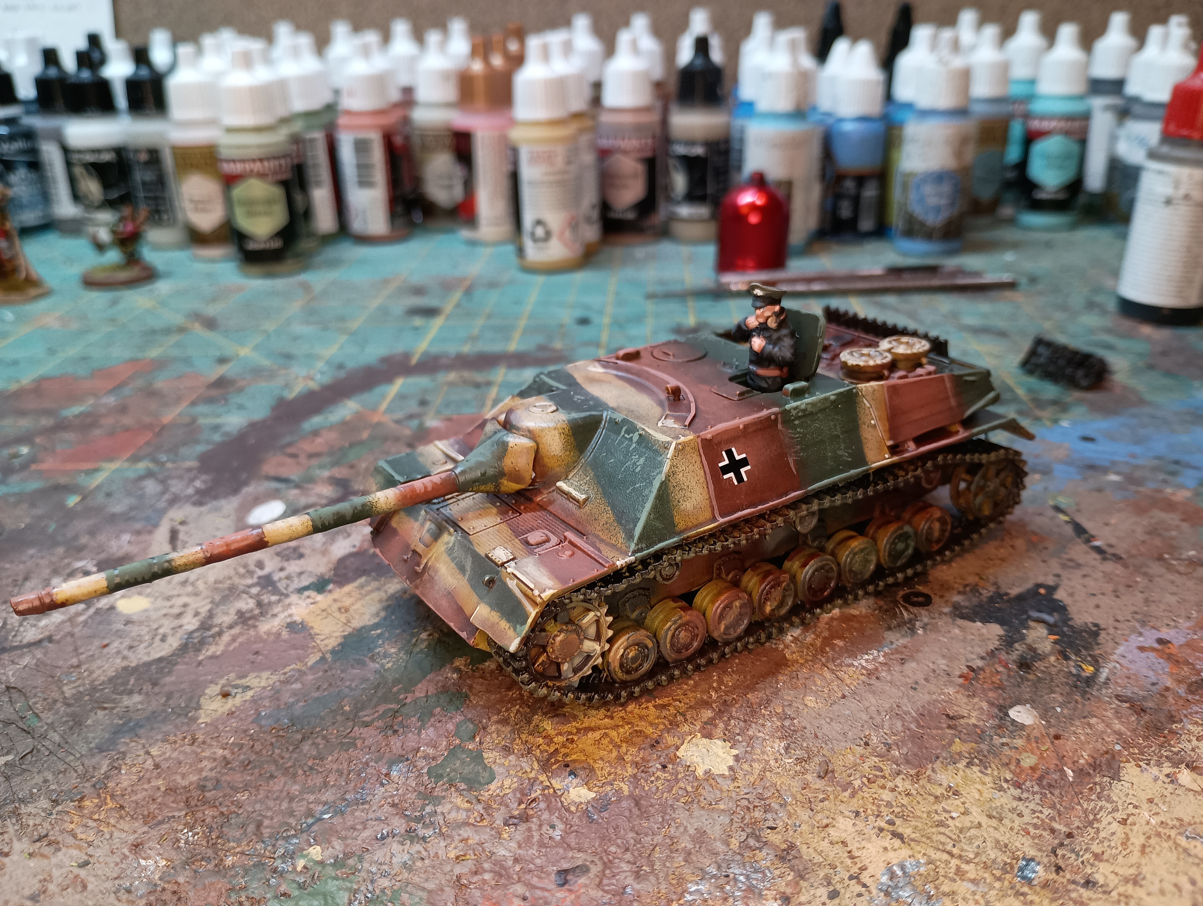 Jagdpanzer IV/70 (V) Lang (early+late version) + 3 Tankmen (Germany, WW2)