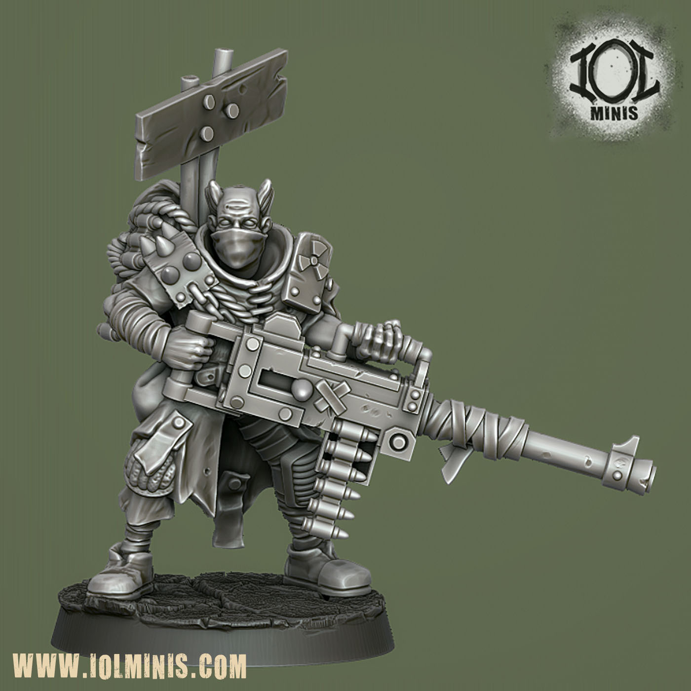 Brother Luminouz, Nuclear Cultist with Heavy Weapons